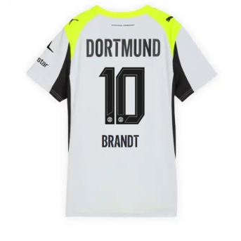 Billige Fotballdrakt Borussia Dortmund Julian Brandt #10 Replika Bortedrakt Dame 2025-26 Kortermet